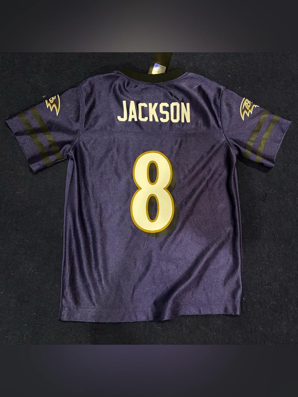 NWT Lamar Jackson Ravens NFL Team Apparel Jersey Youth XS 4/5 NWT Purple
